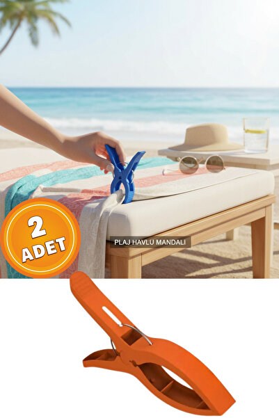 CANVELA 2 Adet XXL Büyük Boy Şezlong Plaj Havlu Mandalı Halı Asma Battaniye v...