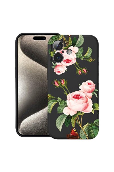 bestcase Husă pentru Apple iPhone 17 cu Design Trandafir, Silicon Premium, In...