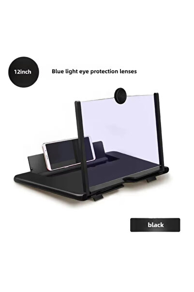 Choice Black 12 iInches Phone Screen Magnifier 3D HD Tabletop Enlarger Cell P...