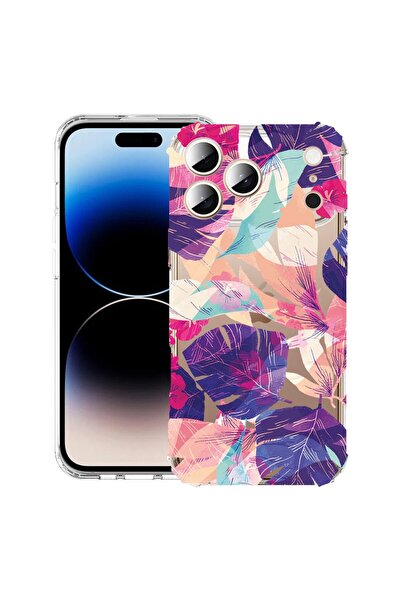 bestcase Husă pentru Apple iPhone 17 Pro cu design Tropical Flowers, Antișoc,...