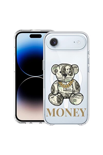 bestcase Θήκη για Apple iPhone 17 Air με Σχέδιο Teddy Bear Money, Αντικραδασμ...