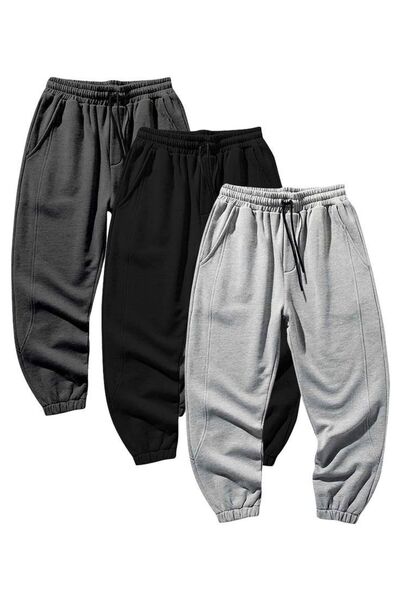 VERSCOVE Πακέτο 3 τεμαχίων με πρακτικά ελαστικά πόδια και φόρμα jogger