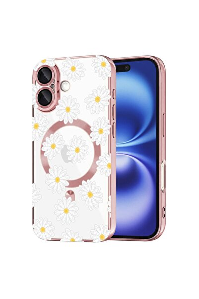 bestcase Πολυτελής Θήκη MagSafe, Συμβατή με Apple iPhone 16, Χαρούμενα Λουλού...