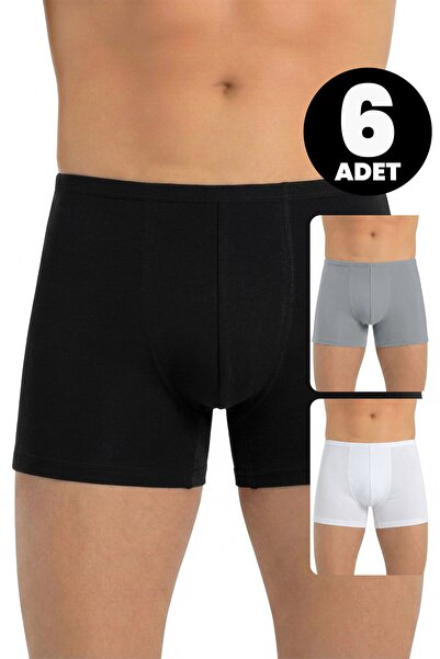 Öts Σετ 6 τεμαχίων ανδρικά μποξεράκια με λεπτή ελαστική μέση (47% Modal - 47%...