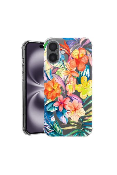 bestcase Husă pentru Apple iPhone 17 cu Design Topical Flowers, Antișoc, Colț...
