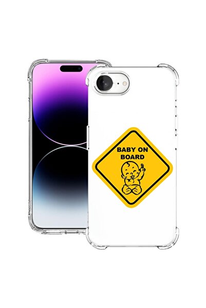 bestcase Husa pentru Apple iPhone 16e, Anti Shock 1.5MM, Baby On Board, Prote...