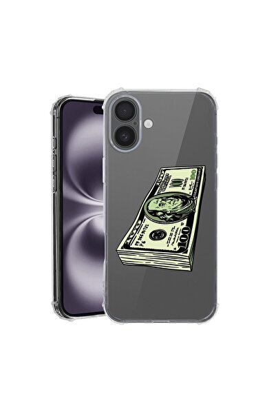 bestcase Калъф за Apple iPhone 16, Удароустойчив 1.5ММ, Мр. Франклин 100Долар...