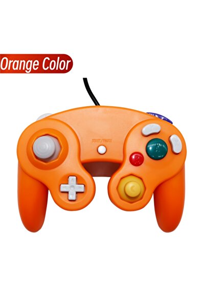 Choice3 أجهزة تحكم سلكية متعددة الألوان باللون البرتقالي لجهاز GameCube، عصا ...