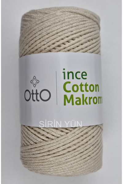 Otto İnce Cotton (Pamuk) Makrome 200 Gram 170 Metre Krem