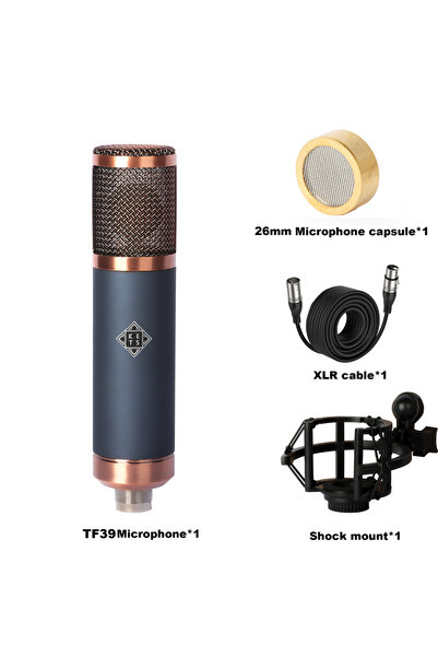 Choice ميكروفون مكثف TF39 بقطر 26 مم / 34 مم مع غشاء كبير وموصل XLR لتسجيل ال...