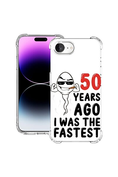 bestcase Husă pentru Apple iPhone 16e, Antișoc 1.5MM, 50 de ani în urmă, eram...