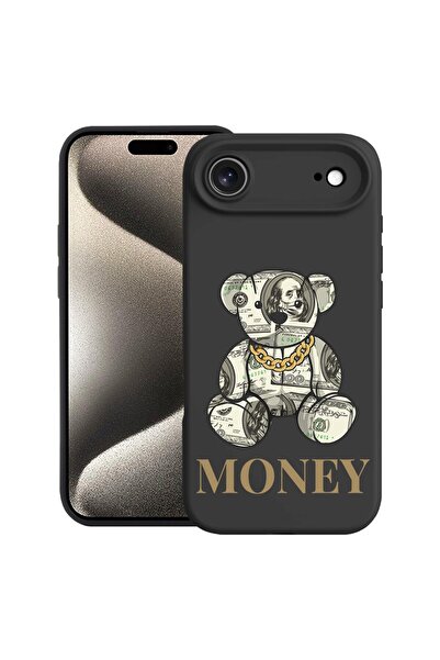 bestcase Husă pentru Apple iPhone 17 Air cu Design Ursuleț și Bani, Silicon P...
