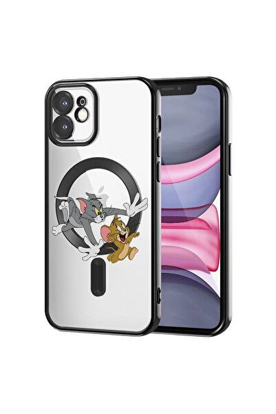 bestcase Husa Luxury MagSafe, Compatibilă cu Apple iPhone 11, Tom și Jerry, U...