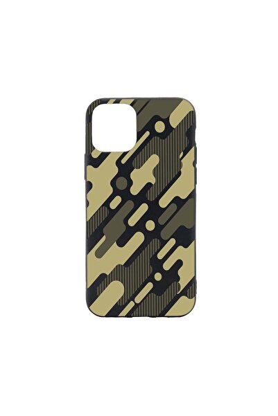 bestcase Θήκη σιλικόνης συμβατή με Apple iPhone 13 Mini, Πράσινο Καμουφλάζ, μ...