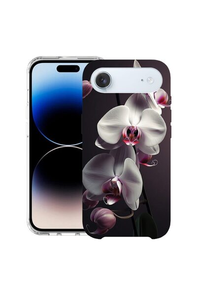 bestcase Husă pentru Apple iPhone 17 Air cu Design White Orchid, Mag Anti Sho...