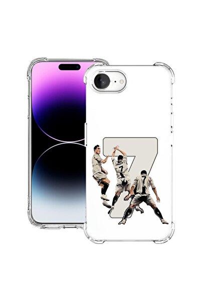 bestcase Калъф за Apple iPhone 16e, Противоударен 1.5ММ, Роналдо, Защита на к...