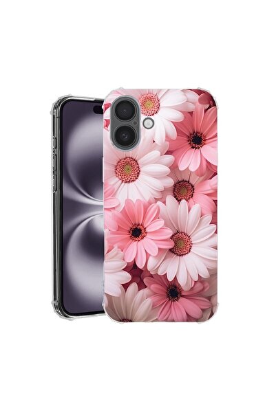 bestcase Θήκη για Apple iPhone 16 Plus, Αντικραδασμική 1.5MM, Ροζ Μαργαρίτα, ...