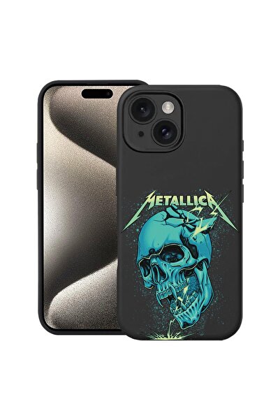 bestcase Θήκη Σιλικόνης Premium για Apple iPhone 15 Plus, Λογότυπο Metallica,...