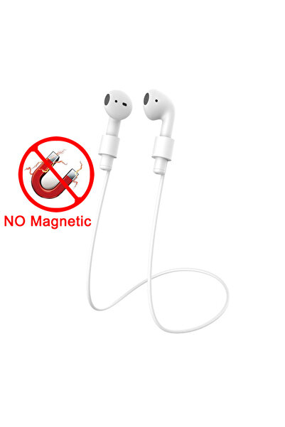 Choice21 A-White Magnetic Wireless Anti-Lost Silicone Earphone String For Air...