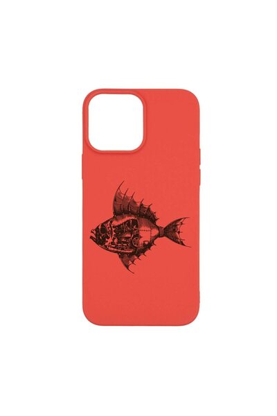 bestcase Θήκη σιλικόνης, Συμβατή με Apple iPhone 13 Pro Max, Σχέδιο ψάρι, ανθ...