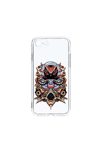 bestcase Husa Clear Silicon 2MM, Compatibila Cu Apple iPhone SE 2, Astronaut ...