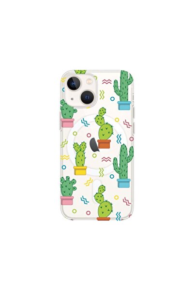 bestcase Θήκη MagSafe Αντικραδασμική, Συμβατή με Apple iPhone 14, Κάκτος, Ανθ...