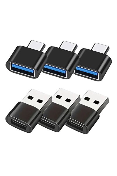 Choice Black(6PCS) 6pcsUSB C to USB OTG adapter, USB C male to USB A female a...