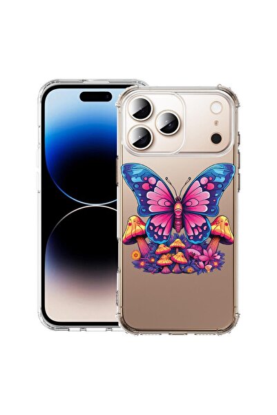 bestcase Husă pentru Apple iPhone 17 Pro cu Design Dream Colors - Fluture, An...