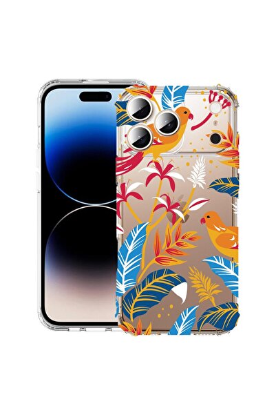 bestcase Husă pentru Apple iPhone 17 Pro Max cu design Păsări Colorate, Antiș...