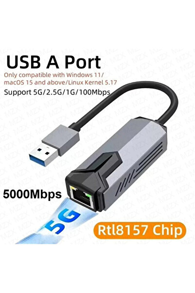 choice2 5000Mbps USB 3.0 MZX 5000Mbps Network Card Adapter USB 3.0 A Type C 5...