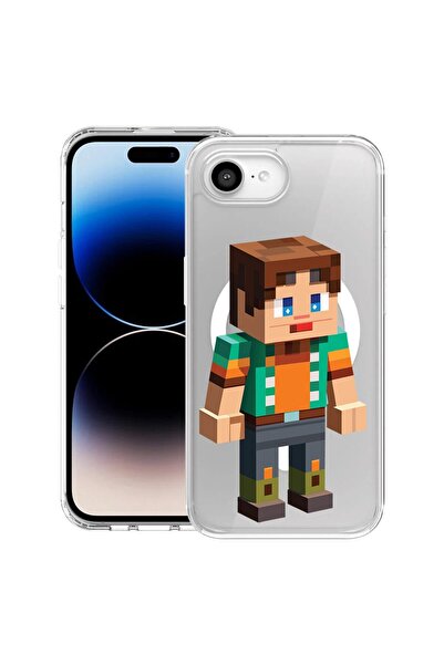 bestcase Θήκη για Apple iPhone 16e με Σχέδιο χαρακτήρων Minecraft, Αντικραδασ...