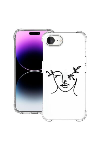bestcase Husa pentru Apple iPhone 16e, Anti Shock 1.5MM, Woman Abstract, Prot...