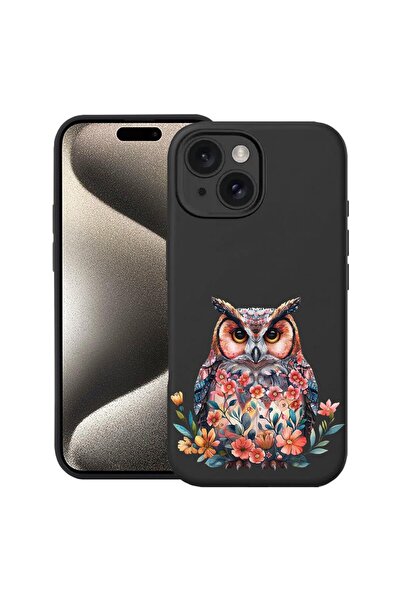 bestcase Husa Premium Silicon pentru Apple iPhone 15 Plus, OWL, 1690164 PB 1879