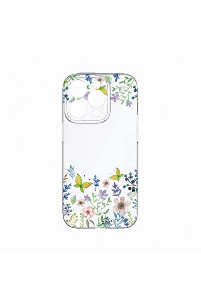 bestcase Θήκη, Συμβατή με Apple iPhone 14 Pro Max, Πεταλούδες και Λουλούδια, ...