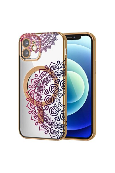 bestcase Πολυτελής Θήκη MagSafe, Συμβατή με Apple iPhone 12, Αφηρημένο Δαντελ...