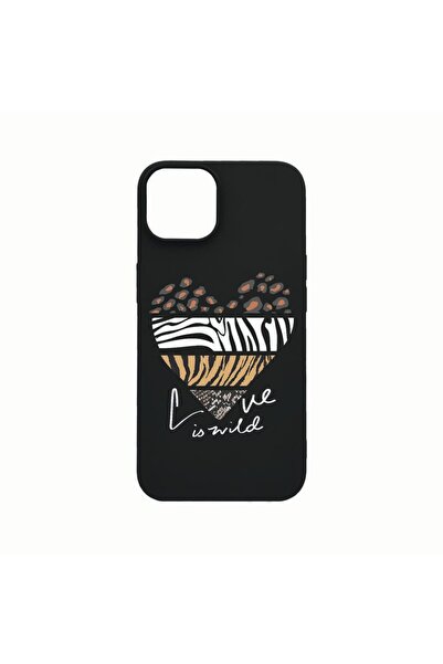bestcase Husa Silicon, Compatibila cu Apple iPhone 14, Love Is Wild, rezisten...