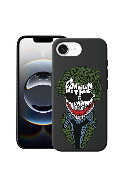 bestcase Husă pentru Apple iPhone 16e, Silicon Premium Subțire 1.2MM, Caligra...