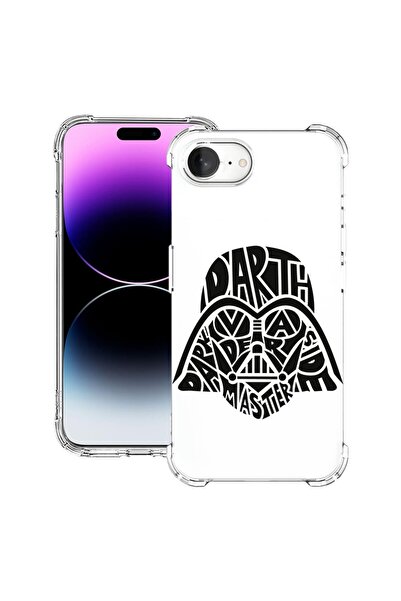 bestcase Husa pentru Apple iPhone 16e, Anti Shock 1.5MM, Calligraphy Darth Va...