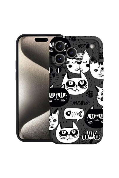 bestcase Husă pentru Apple iPhone 17 Pro cu Design Cool Cats, Silicon Premium...