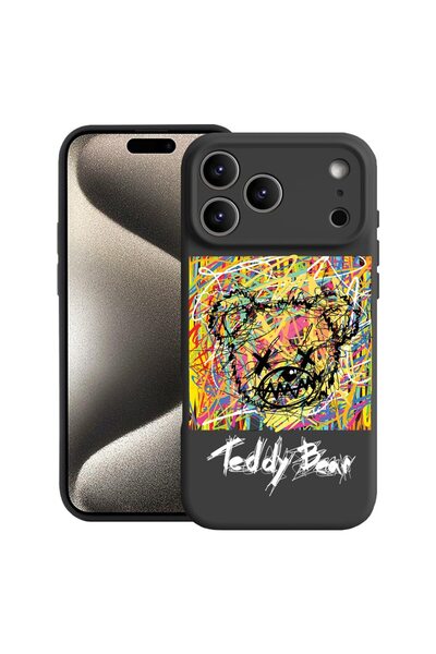 bestcase Θήκη για Apple iPhone 17 Pro με Αφηρημένο Σχέδιο Αρκουδάκι, Σιλικόνη...