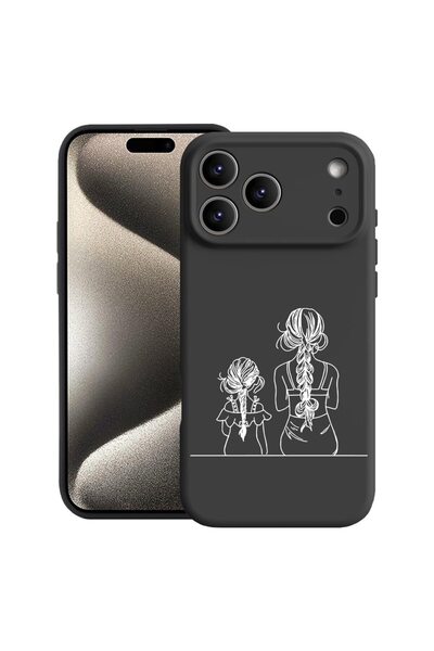bestcase Θήκη για Apple iPhone 17 Pro με Σχέδιο Μαμά και Κόρη, Σιλικόνη Premi...
