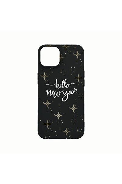bestcase Силиконов калъф, съвместим с Apple iPhone 14, Здравейте, Нова година...