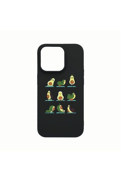 bestcase Husa Silicon, Compatibila cu Apple iPhone 14 Pro Max, Avocado Yoga, ...