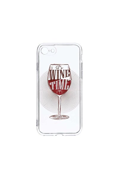 bestcase Διαφανής Θήκη Σιλικόνης 2MM, Συμβατή με Apple iPhone SE 2, Wine Time...