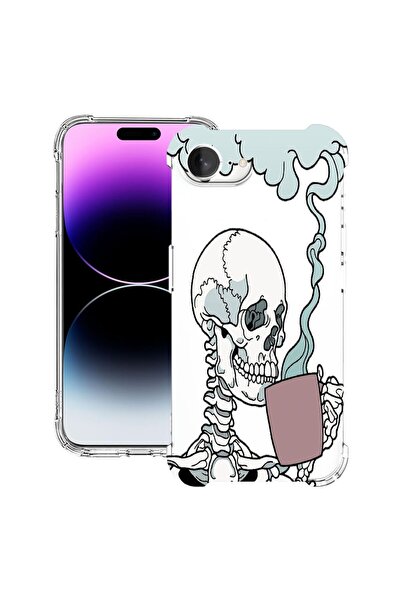 bestcase Θήκη για Apple iPhone 16e, Αντικραδασμική 1.5MM, Σχέδιο Κρανίο, Προσ...
