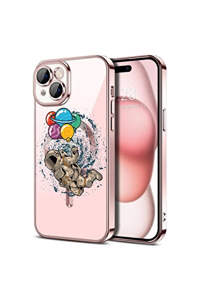 bestcase Πολυτελής Θήκη MagSafe, Συμβατή με Apple iPhone 15, Αστροναύτης, Εξα...