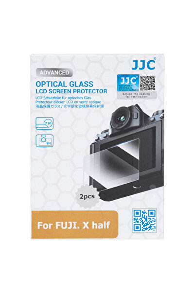 Choice قطعتان من واقي الشاشة JJC لكاميرا FUJIFILM X Half، زجاج مقوى بصلابة 9H...