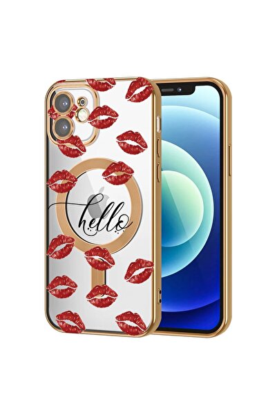 bestcase Husa Luxury MagSafe, Compatibila Apple iPhone 11, Kiss ‚Äì design po...