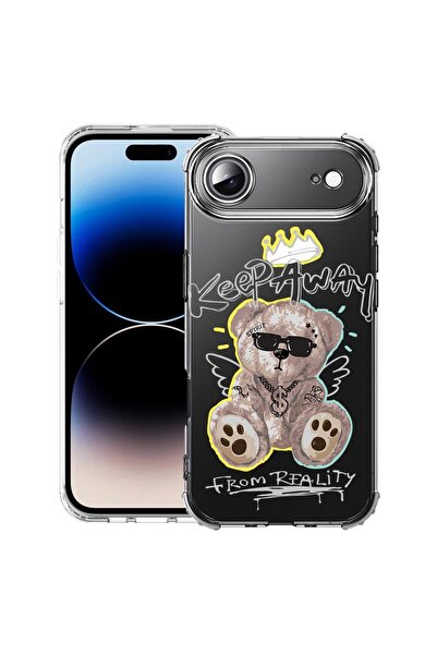 bestcase Husă pentru Apple iPhone 17 Air cu Design Ursuleț Teddy Keep Away, A...