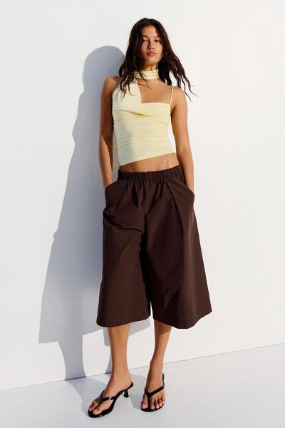 Bershka Lastikli belli culotte bermuda